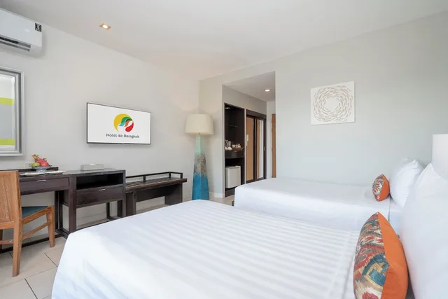 غرفة سوبيريور بسرير مزدوج أو سريرين منفصلين بشرفة، Hotel De Bangkok 6/7