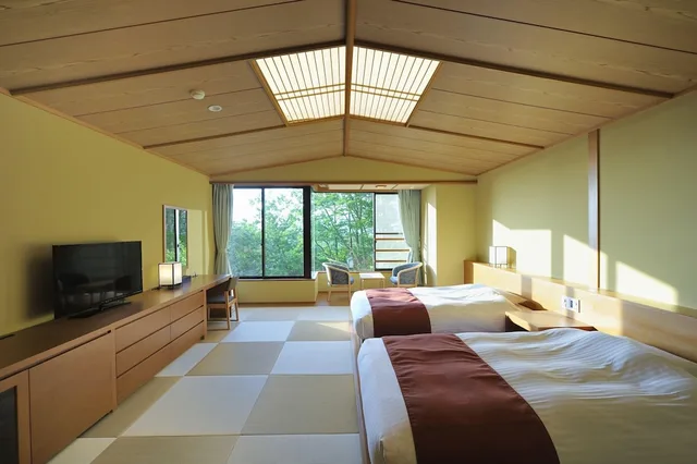 غرفة يابانية بسريرين منفصلين، Jodogahama Park Hotel 6/6