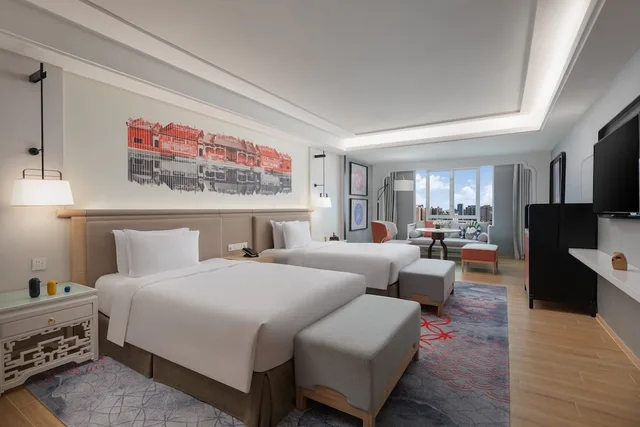 Theme, Grand, Twin Beds، voco Guangzhou Shifu, an IHG Hotel 1/7