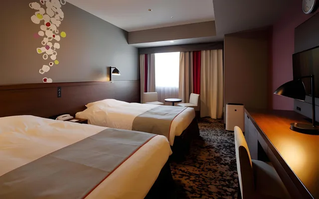 غرفة قياسية ركنية بسريرين منفصلين، Hotel Monte Hermana Fukuoka 1/1
