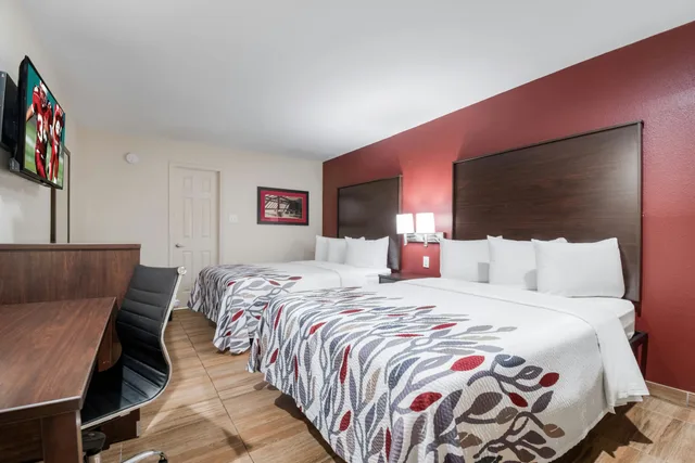 غرفة ديلوكس بسريرين كوين، Red Roof Inn Houston Spring North 5/7