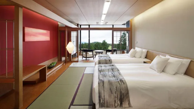 غرفة يابانية بريميوم بسريرين منفصلين، HAKONE YUNOHANA PRINCE HOTEL 1/2