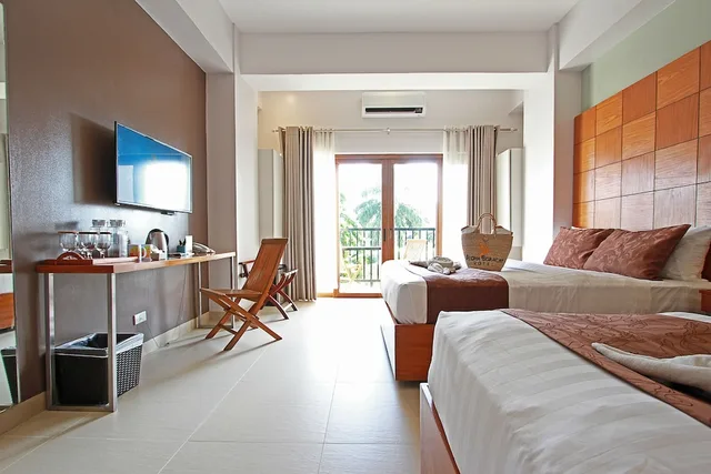 غرفة بريميير بسريرين كوين، Aloha Boracay Hotel 3/10