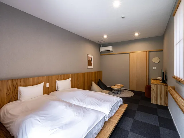غرفة قياسية بسريرين منفصلين، Beppu Hotel Negura 2/10