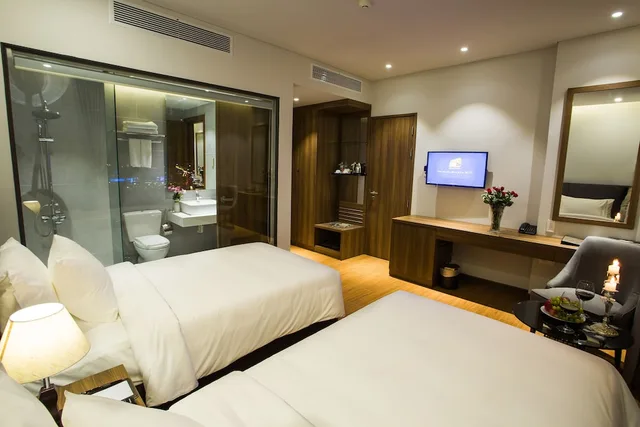 City Light, Twin Beds، Glamour Hotel Da Nang 3/5