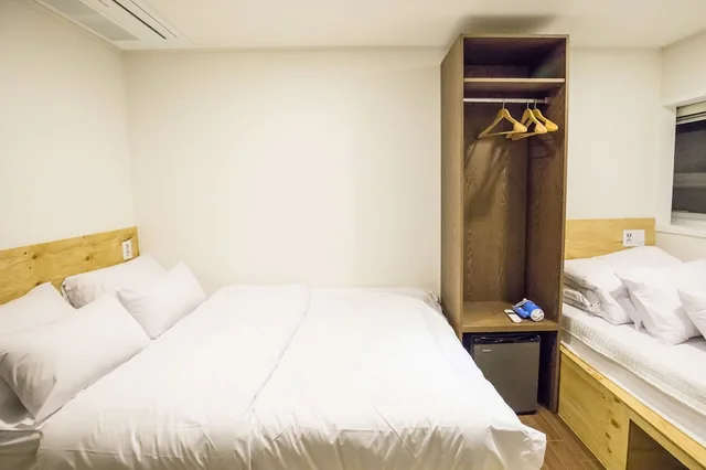 غرفة ثلاثية بسرير مزدوج وسرير فردي، Step Inn Myeongdong 2 1/3