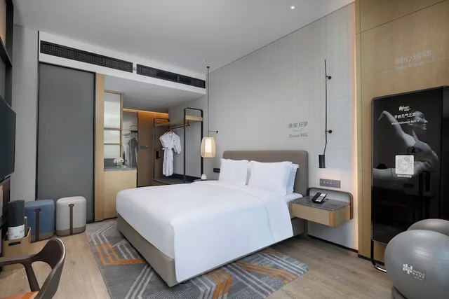 غرفة بريميوم بسرير فردي، Even Hotels Shenzhen Nanshan 7/8