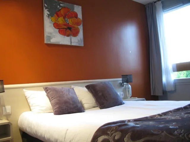 غرفة قياسية بسرير مزدوج، Greet Hotel Massieux Lyon Nord 3/6