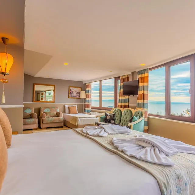 2 Bedrooms, Penthouse, Apartment, Sea View، Tashkonak Hotel 4/10