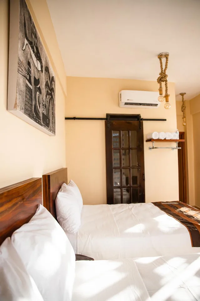 غرفة بسريرين مزدوجين، Hotel Santa Cruz Punta Zicatela 4/5