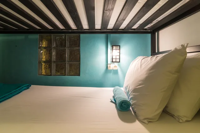 غرفة اقتصادية بسريرين منفصلين وسرير بطابقين بحمام مشترك، Wonderloft Hostel 1/2
