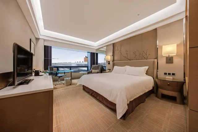 غرفة تنفيذية بسرير مزدوج، Shanghai Hongqiao Airport Boyue Hotel - AirChina 3/7