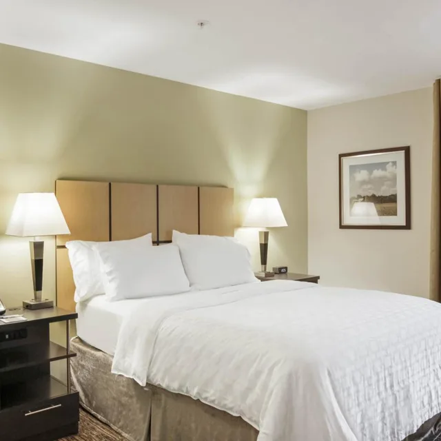 جناح استوديو بسرير كوين بحوض استحمام لذوي الإعاقة، Candlewood Suites Brighton 2/3