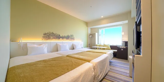 Room, Triple, Twin Beds, Murphy Bed، OURS INN HANKYU 1/7