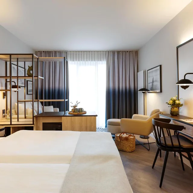 Renovated, Double Bed, Terrace، Hotel Kaiserhof Heringsdorf 2/6