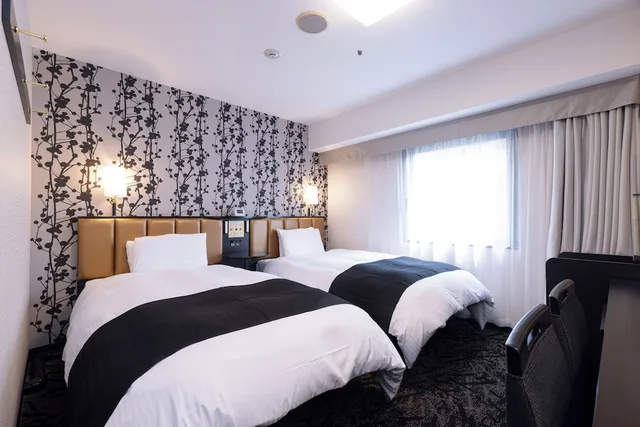 غرفة بسريرين منفصلين، Apa Hotel Nagoya Nishiki Excellent 4/8