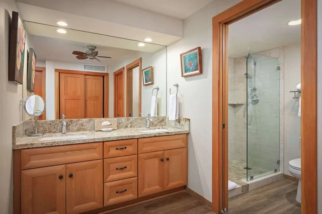 جناح بريميوم بسرير مزدوج بإطلالة على الحديقة بغرفة نوم واحدة، Aston Maui Kaanapali Villas 4/5