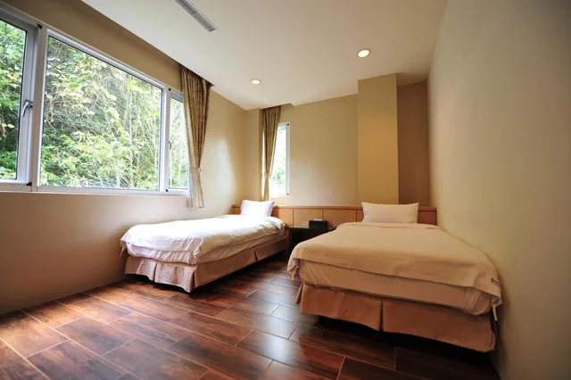 غرفة بسريرين منفصلين، Sun Moon Lake Karuizawa Villa B&B 1/2