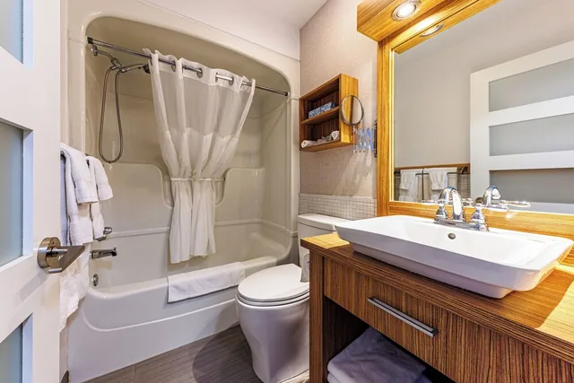غرفة سوبيريور بسريرين كوين، Hotel Motel Castel de la Mer 5/5