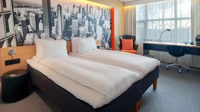 غرفة سوبيريور بسرير مزدوج أو سريرين منفصلين، Thon Hotel Bergen Airport 4/8
