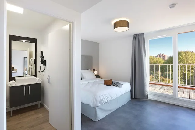 استوديو بسرير كوين بشرفة، Apparthotel Odalys City Centre Compans Caffarelli 5/6