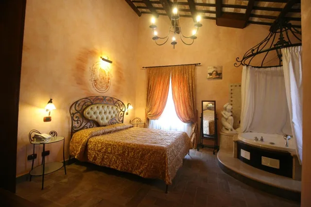 غرفة كلاسيكية بسرير كوين، Relais Castrum Boccea Hotel 3/8