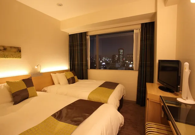 Compact, Twin Beds، Hotel Keihan Kyobashi Grande 1/4