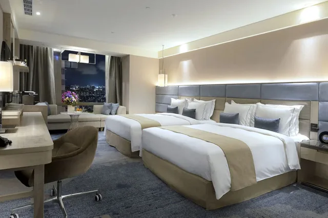 غرفة كلاسيكية عائلية بسريرين مزدوجين، Caesar Park Hotel Banqiao 3/6