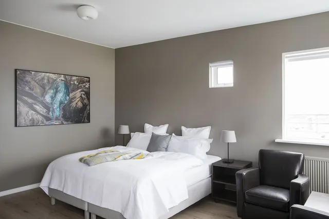 جناح جونيور بسريرين منفصلين بإطلالة على الجبل بشرفة، Hotel Odinsve 8/10