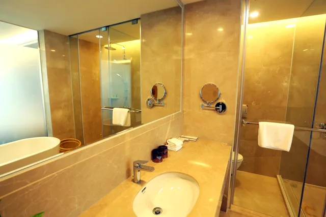 غرفة ديلوكس بسرير مزدوج، Gems Cube International Hotel Shenzhen 3/4
