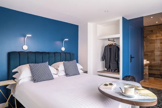 غرفة بسرير كوين بإطلالة على البحر، Hotel Le Lichen 4/7