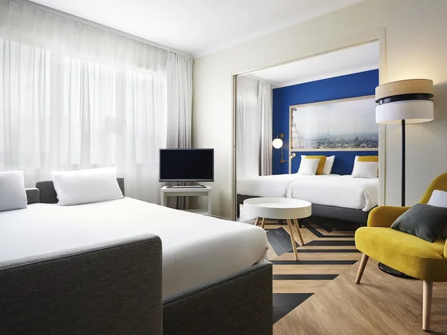شقة بسريرين مزدوجين بغرفة نوم واحدة، Adagio Paris Porte De Versailles 4/8