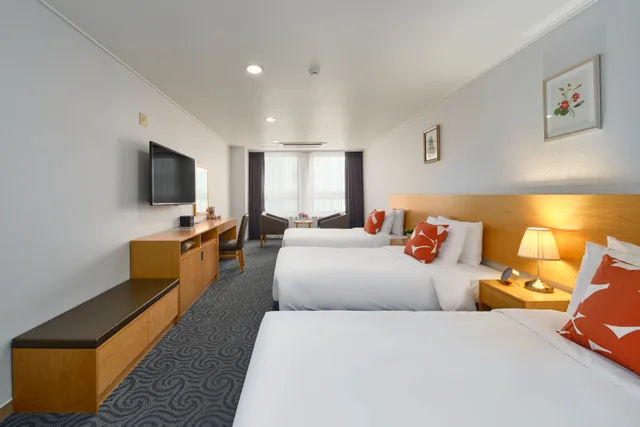 غرفة ديلوكس ثلاثية، Hotel Atrium Jongno 2/5