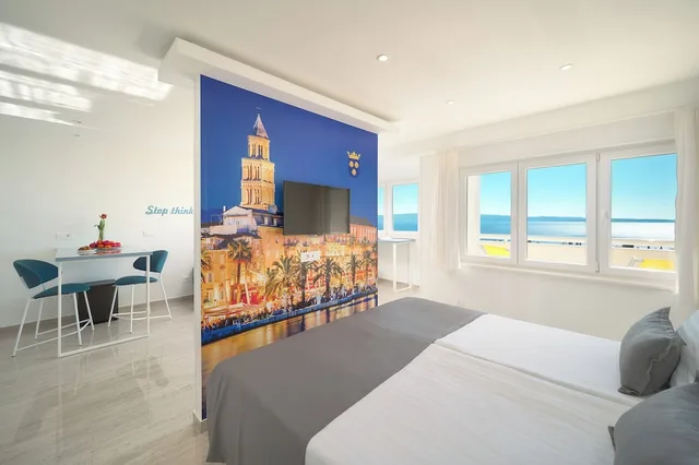 استوديو بسرير كينج بإطلالة على البحر، Studio Apartments 4 You In Split 6/10
