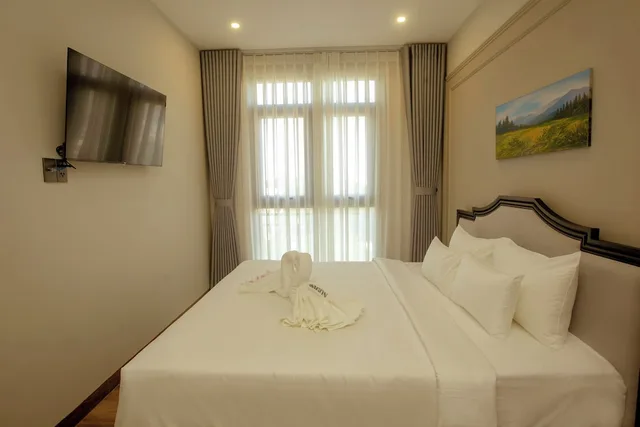 جناح بسرير كينج بإطلالة على المدينة، Anvi Saigon Boutique Hotel 2/8