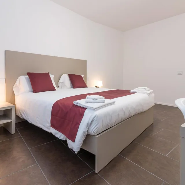 غرفة بسرير مزدوج أو سريرين منفصلين، Cascina Fossata Hotel Residence 8/10
