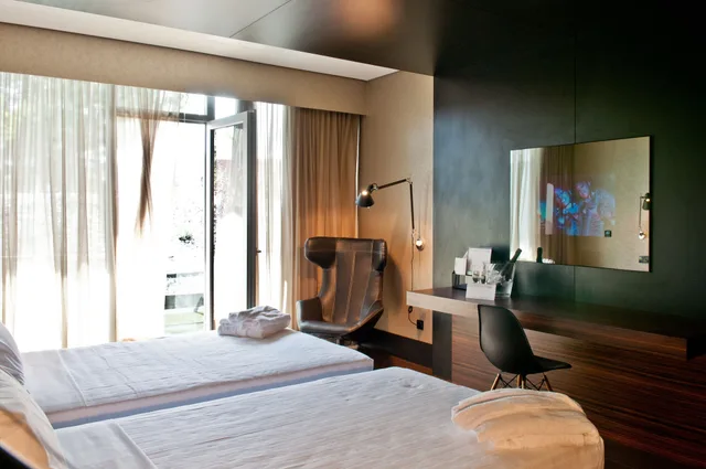 غرفة مفردة بإطلالة على الحديقة، Evidencia Belverde Hotel 4/8