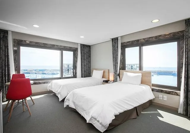 غرفة قياسية بسريرين منفصلين، Dream Jeju Hotel 5/8