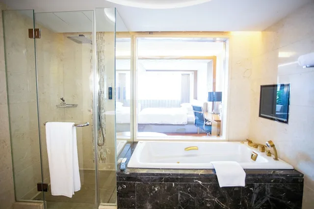 غرفة بسريرين مزدوجين بإطلالة على الحديقة، Four Points By Sheraton Beijing Haidian Hotel Serviced Apartments 4/8