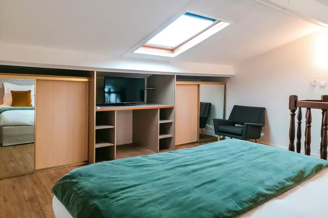 دوبلكس بسريرين منفصلين بشرفة مع أريكة، Aparthotel AMMI Nice Massena 7/10