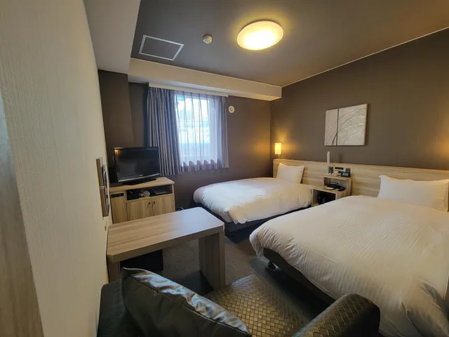 غرفة قياسية مفردة بسريرين منفصلين في المبنى الرئيسي، Hotel Route-Inn Court Komoro 1/1