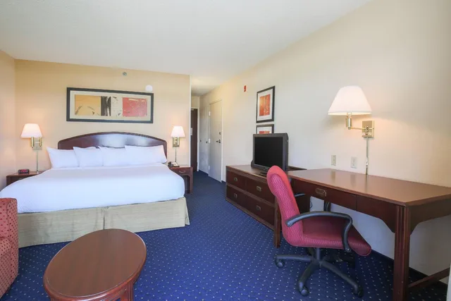 غرفة بسرير كينج مع أريكة بحوض استحمام لذوي الإعاقة، Courtyard by Marriott Flint Grand Blanc 4/10