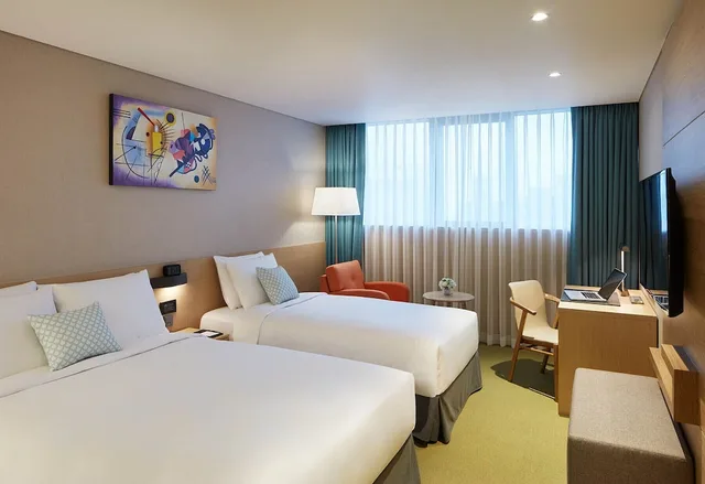 غرفة سوبيريور بسريرين منفصلين، Howard Johnson by Wyndham Incheon Airport 2/10