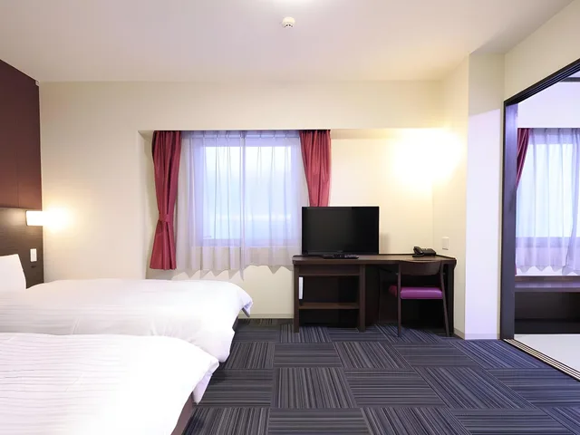 Japanese Western, 2 Semi Double Beds, 2 Futon Beds, Dormy Inn Premium Wakayama 1/1
