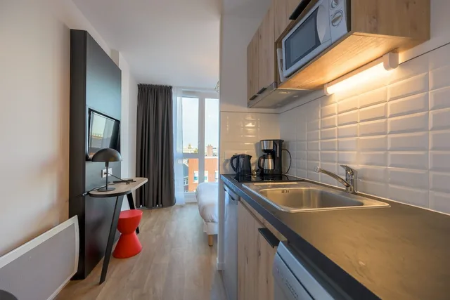 استوديو بريميوم بسرير مزدوج، Nemea Appart Hotel Coliseum Amiens Centre 8/10