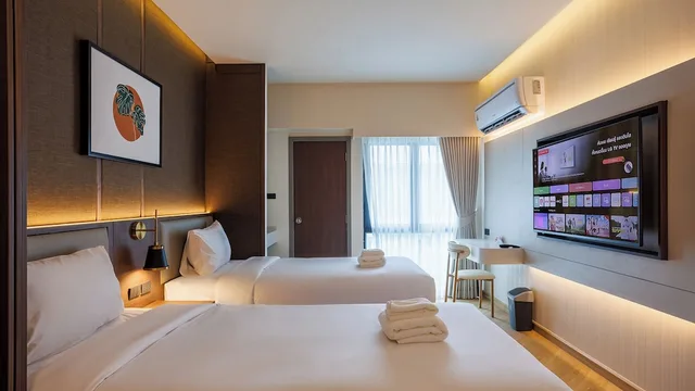 غرفة سوبيريور بسريرين منفصلين، B2 Huai Khwang Premier Hotel 2/10