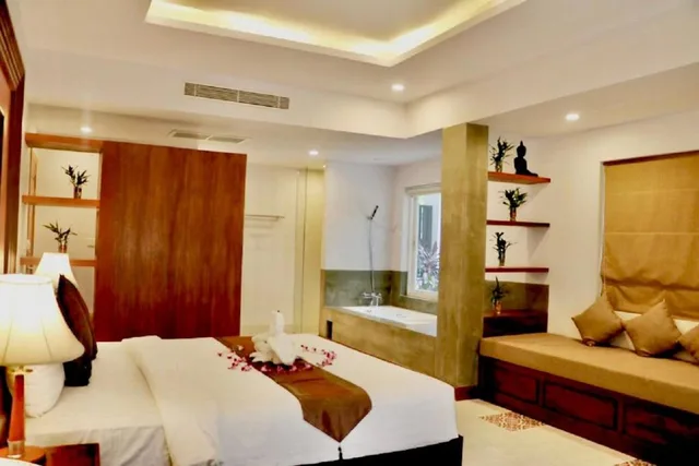 جناح بسرير كينج بإطلالة على النهر، Shadow Angkor Residence 6/7