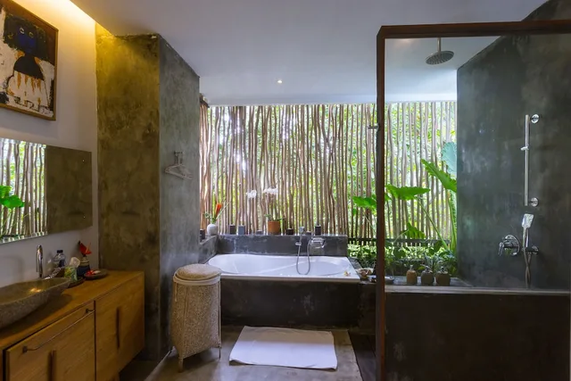 فيلا بسرير كينج وسريرين منفصلين بإطلالة على الحديقة بغرفتي نوم، De Ubud Villas Spa 3/3