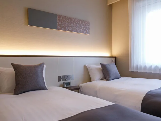 غرفة بسريرين منفصلين، Fukuoka U-Bell Hotel 1/10
