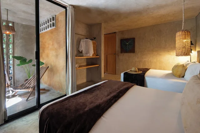 غرفة ديلوكس بسريرين مزدوجين، Casa Coyote Tulum 1/5